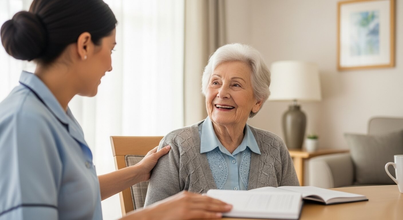 adulto mayor en una casa hogar