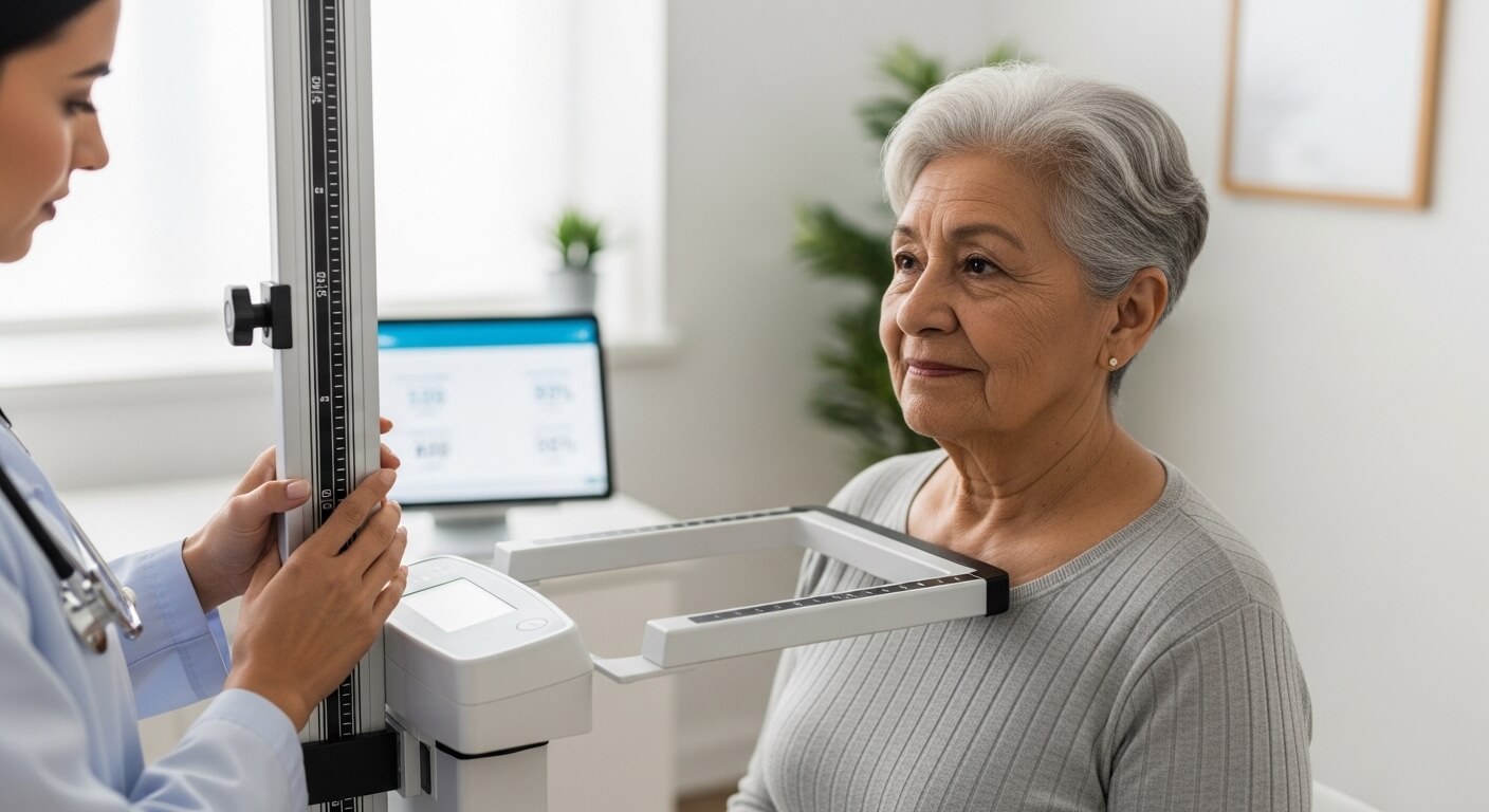 adulta mayor en consulta medica